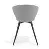 silla confidente gris wendy 4 patas plastico 4