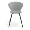 silla confidente gris wendy 4 patas plastico 6