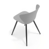 silla confidente gris wendy 4 patas plastico 7