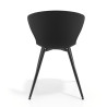 silla confidente negro wendy 4 patas plastico 4