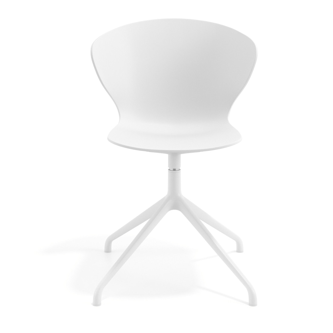 silla de reuniones blanco wendy base piramide plastico 6