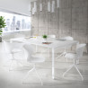 silla de reuniones blanco wendy base piramide plastico 2