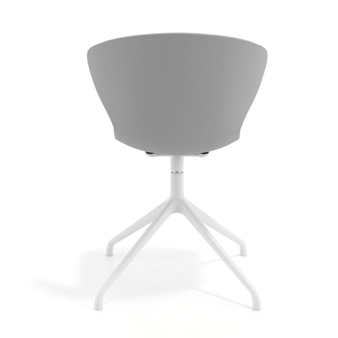 silla de reuniones gris wendy base piramide plastico 3