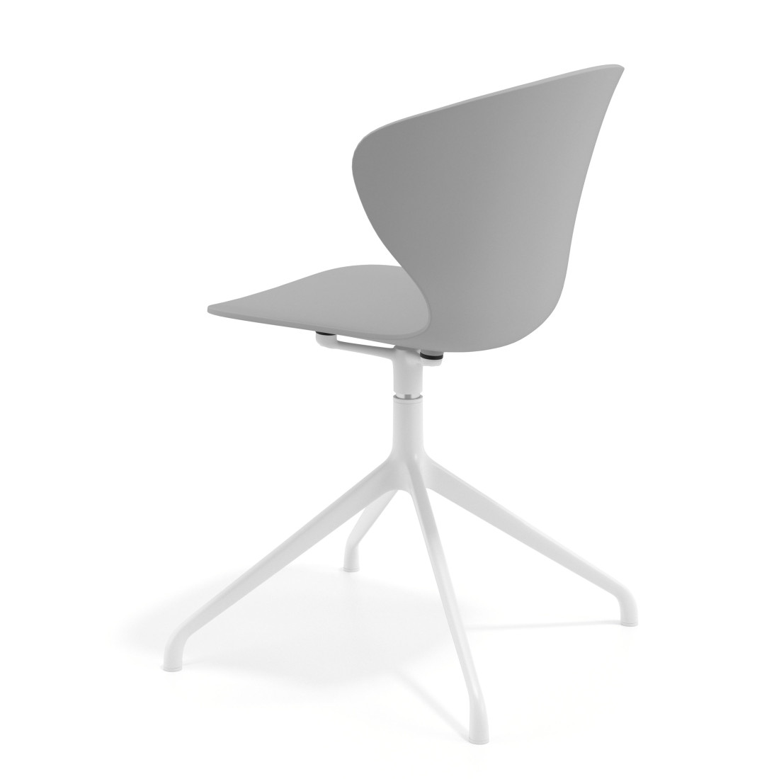 silla de reuniones gris wendy base piramide plastico 4