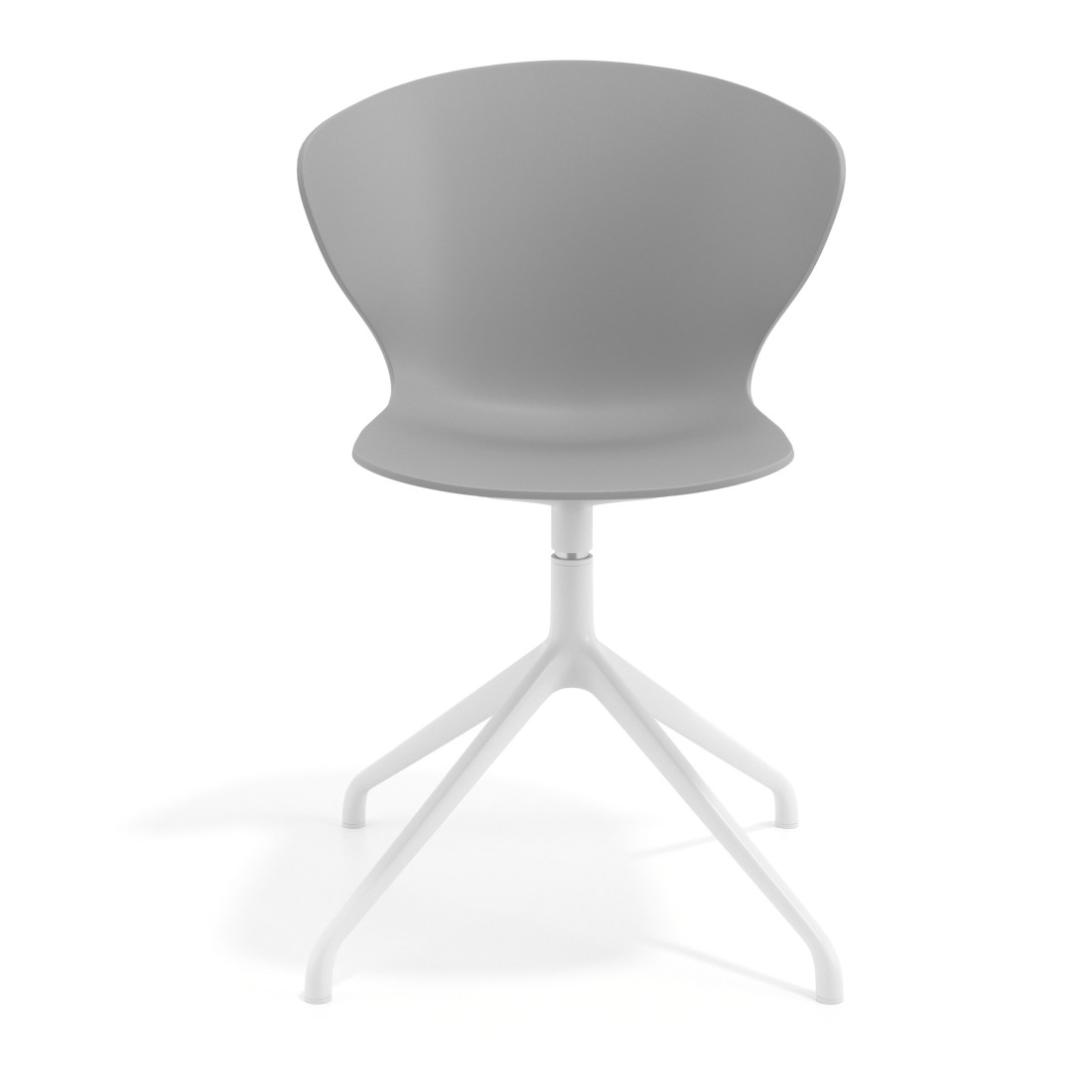 silla de reuniones gris wendy base piramide plastico 5