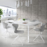 silla de reuniones gris wendy base piramide plastico 2