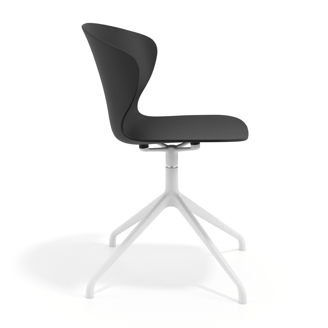 silla de reuniones negro wendy base piramide plastico 3