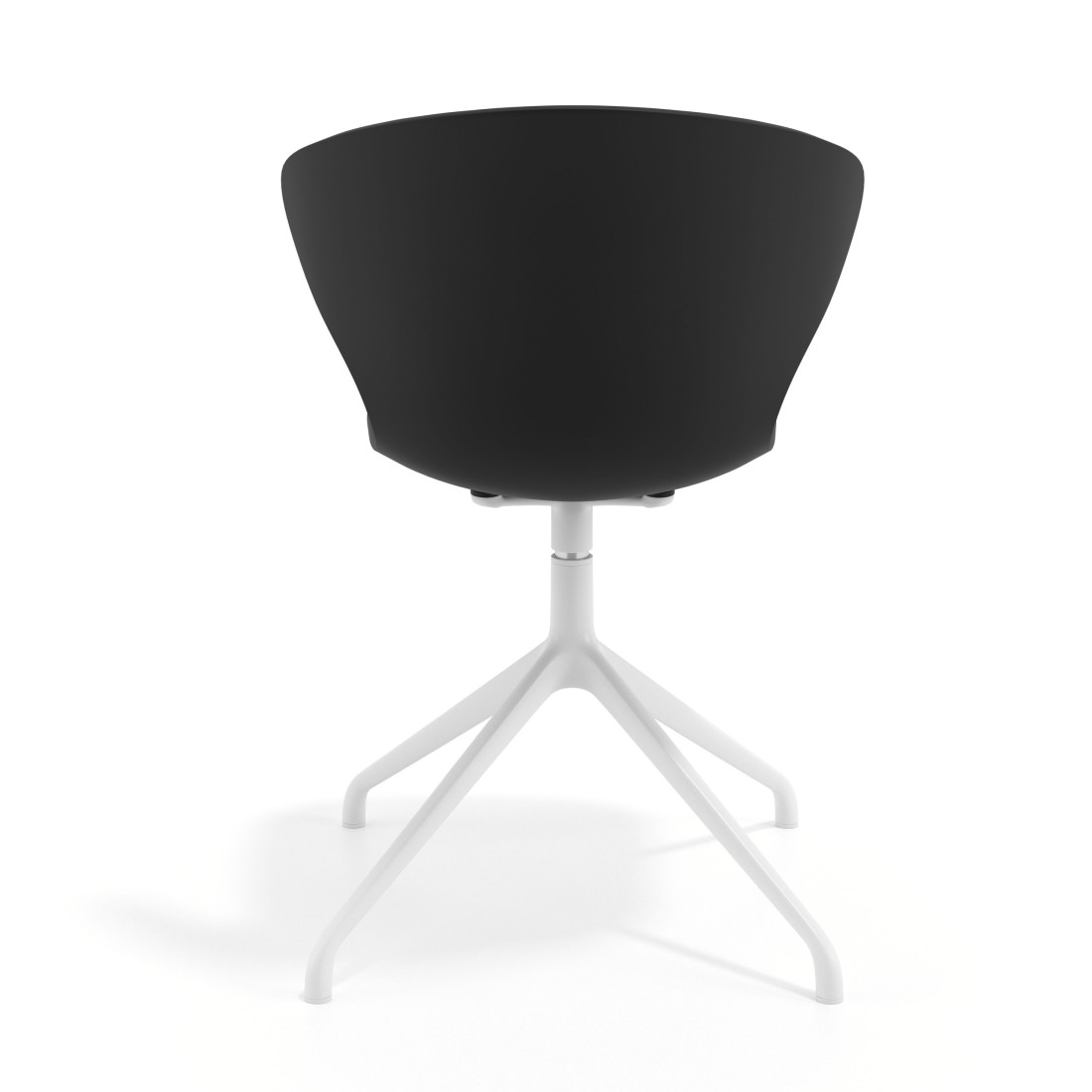 silla de reuniones negro wendy base piramide plastico 4