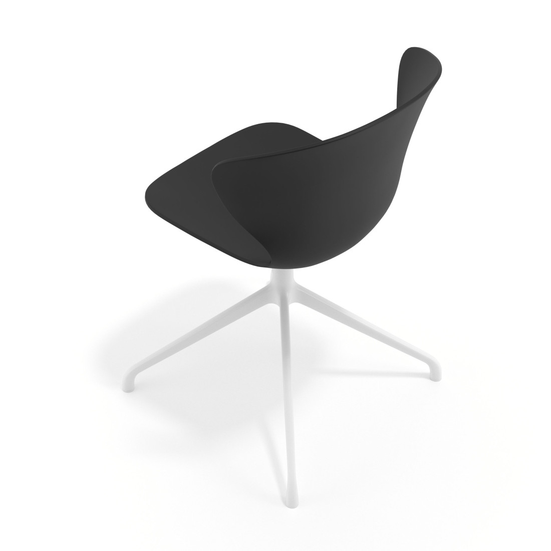 silla de reuniones negro wendy base piramide plastico 7