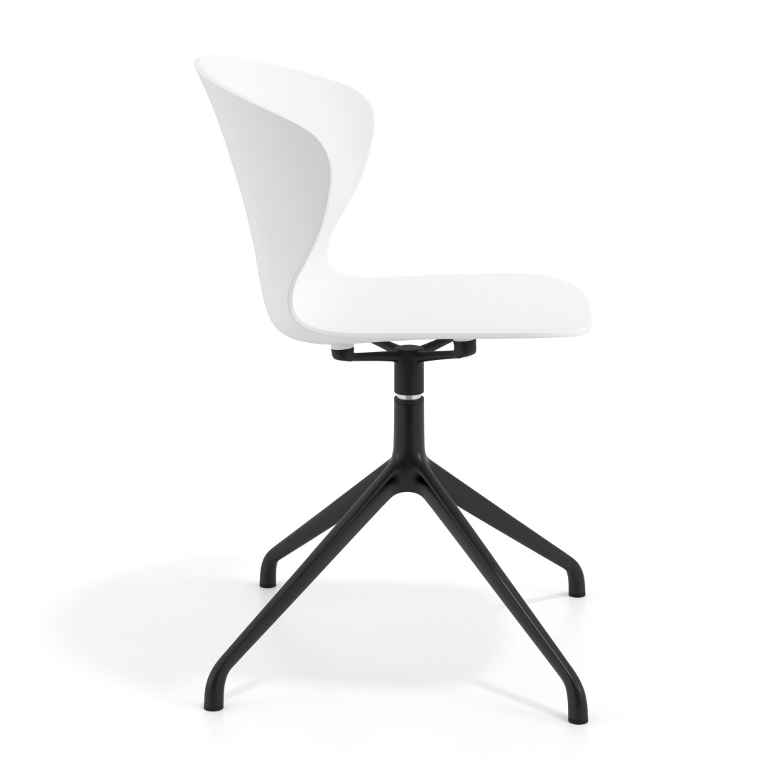 silla de reuniones blanco wendy base piramide plastico 3
