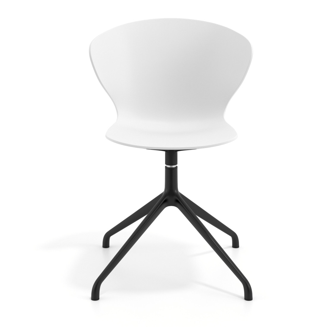 silla de reuniones blanco wendy base piramide plastico 6