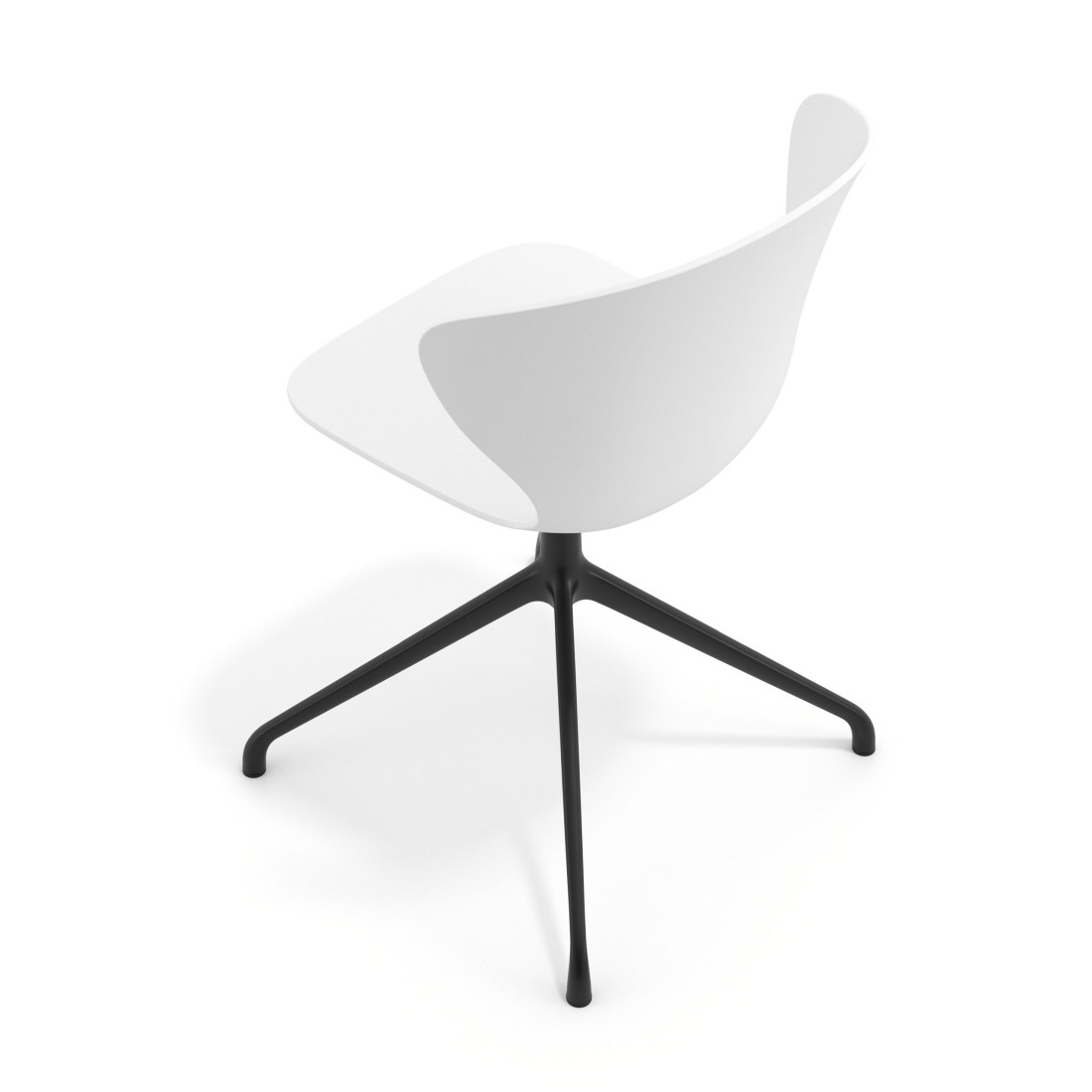 silla de reuniones blanco wendy base piramide plastico 7
