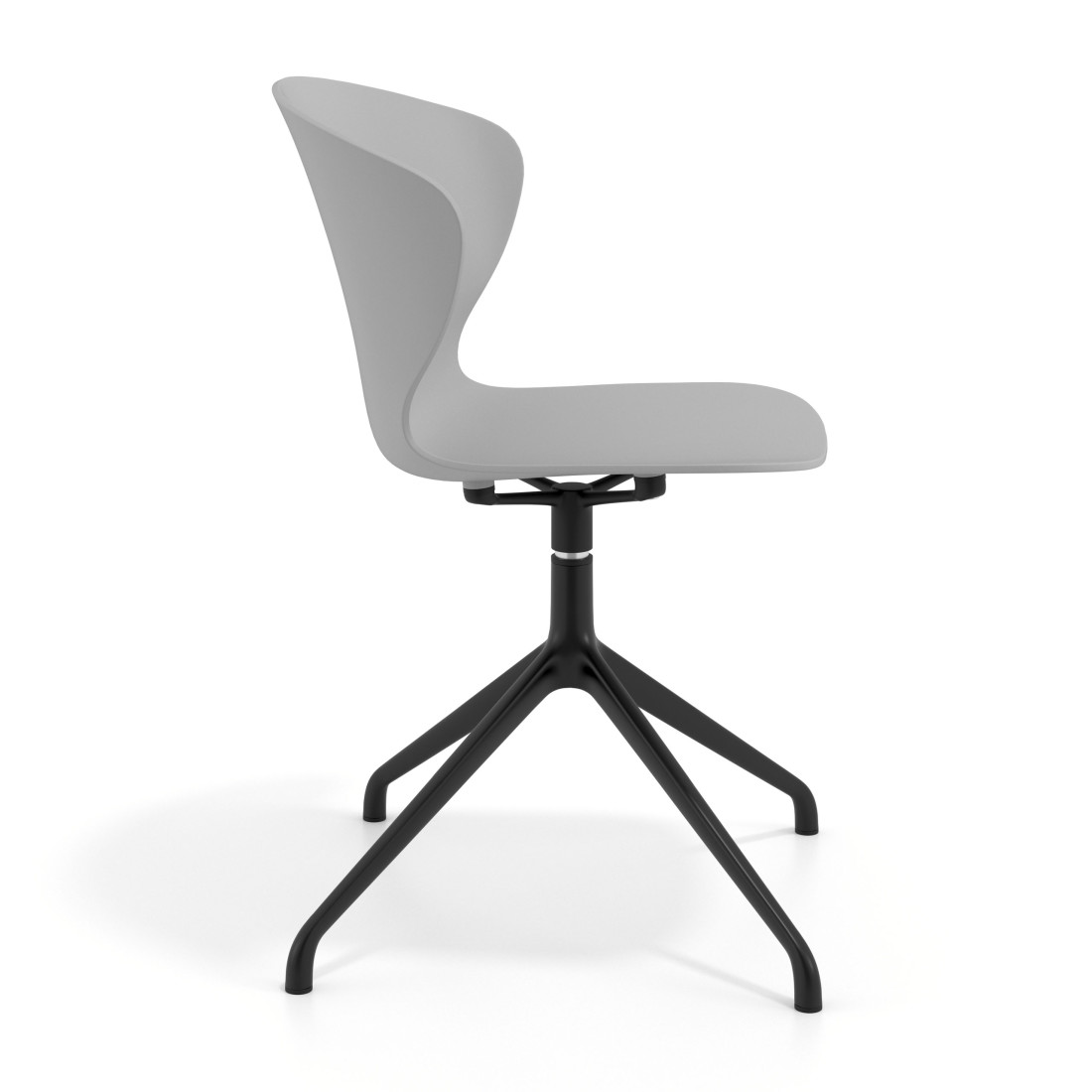 silla de reuniones gris wendy base piramide plastico 3