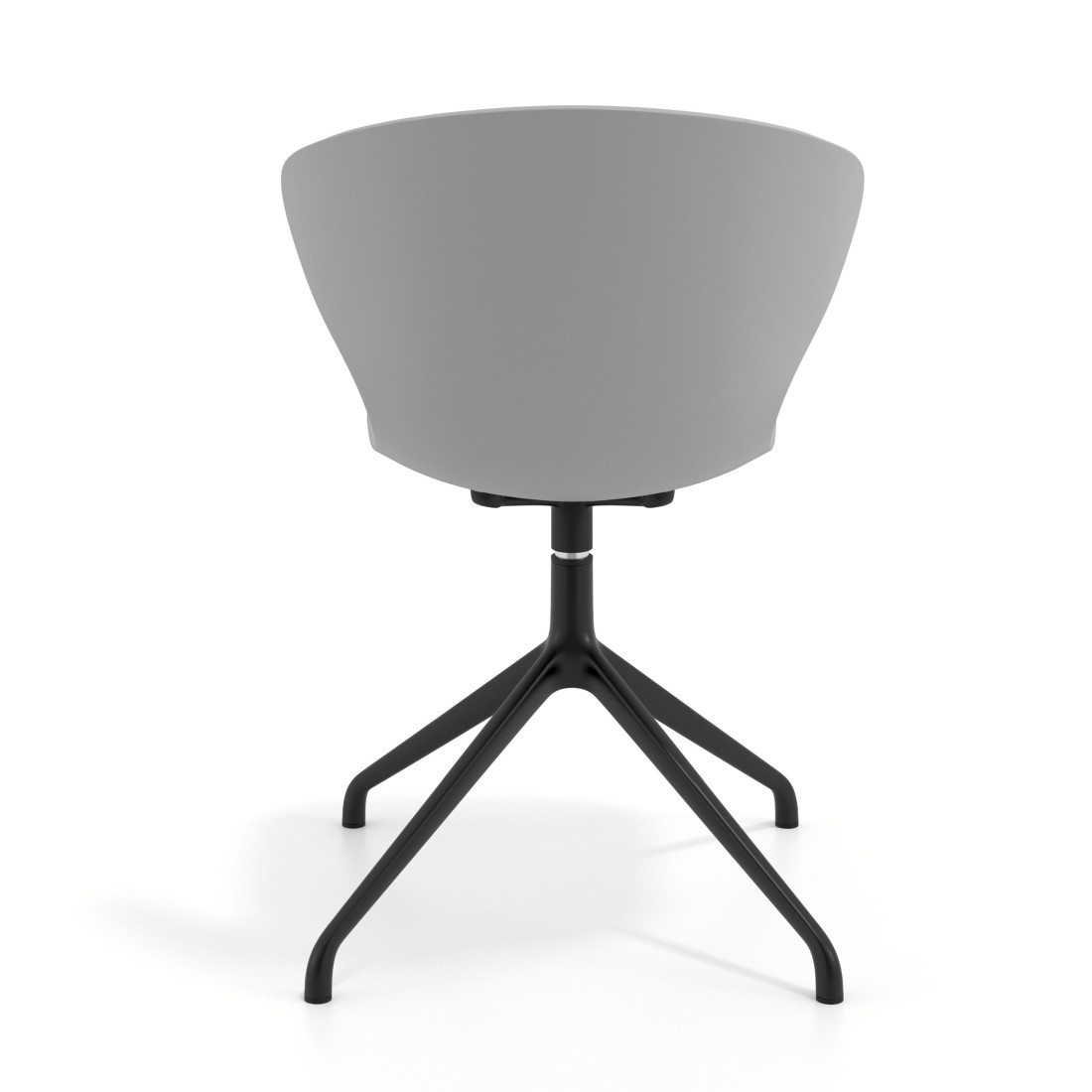 silla de reuniones gris wendy base piramide plastico 4