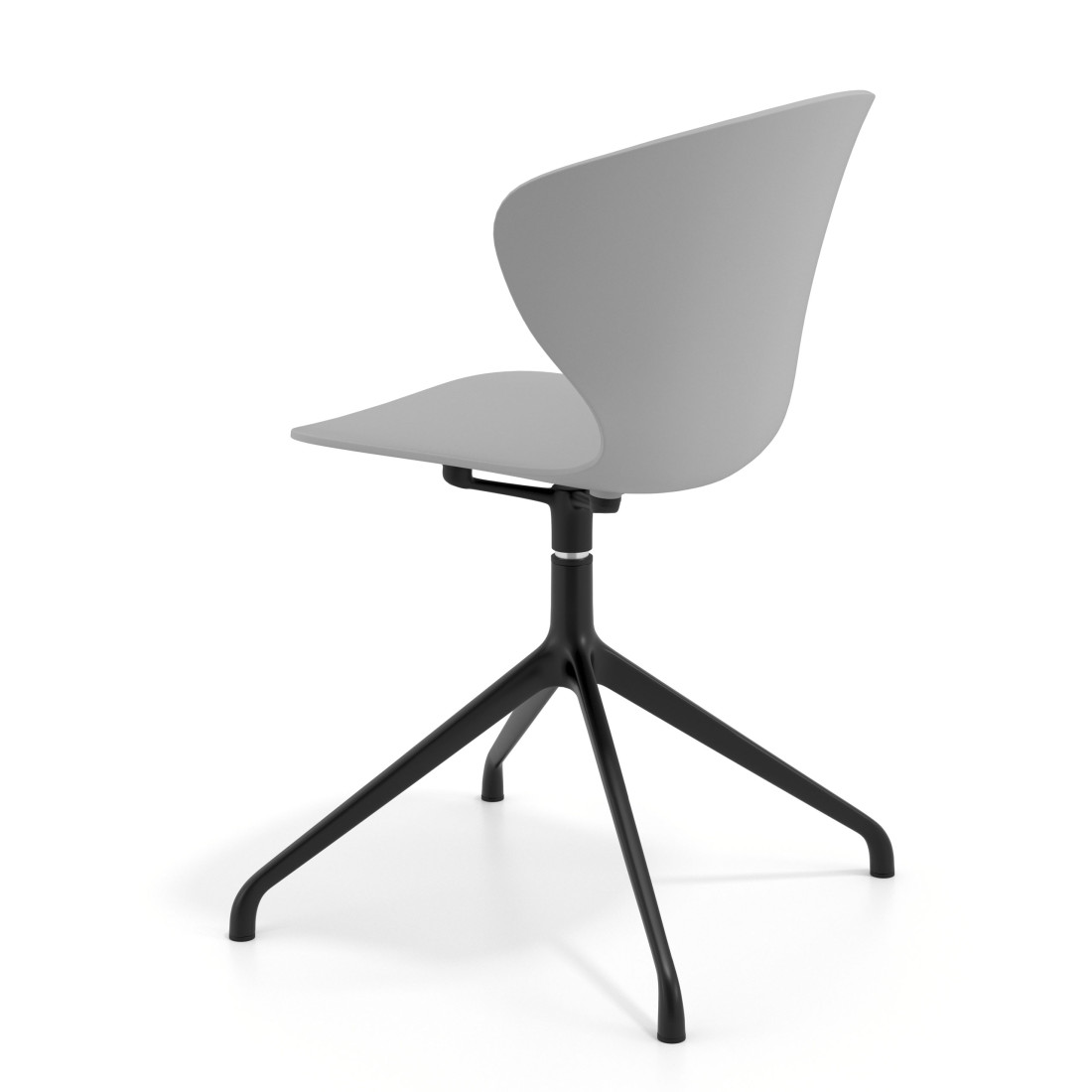 silla de reuniones gris wendy base piramide plastico 5