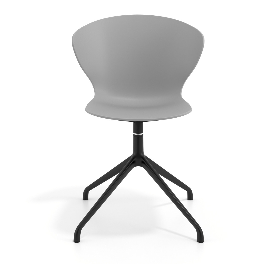 silla de reuniones gris wendy base piramide plastico 6
