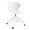 Silla Giratoria Wendy, con ruedas - BLANCO