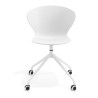 silla de reuniones blanco wendy con ruedas plastico 6