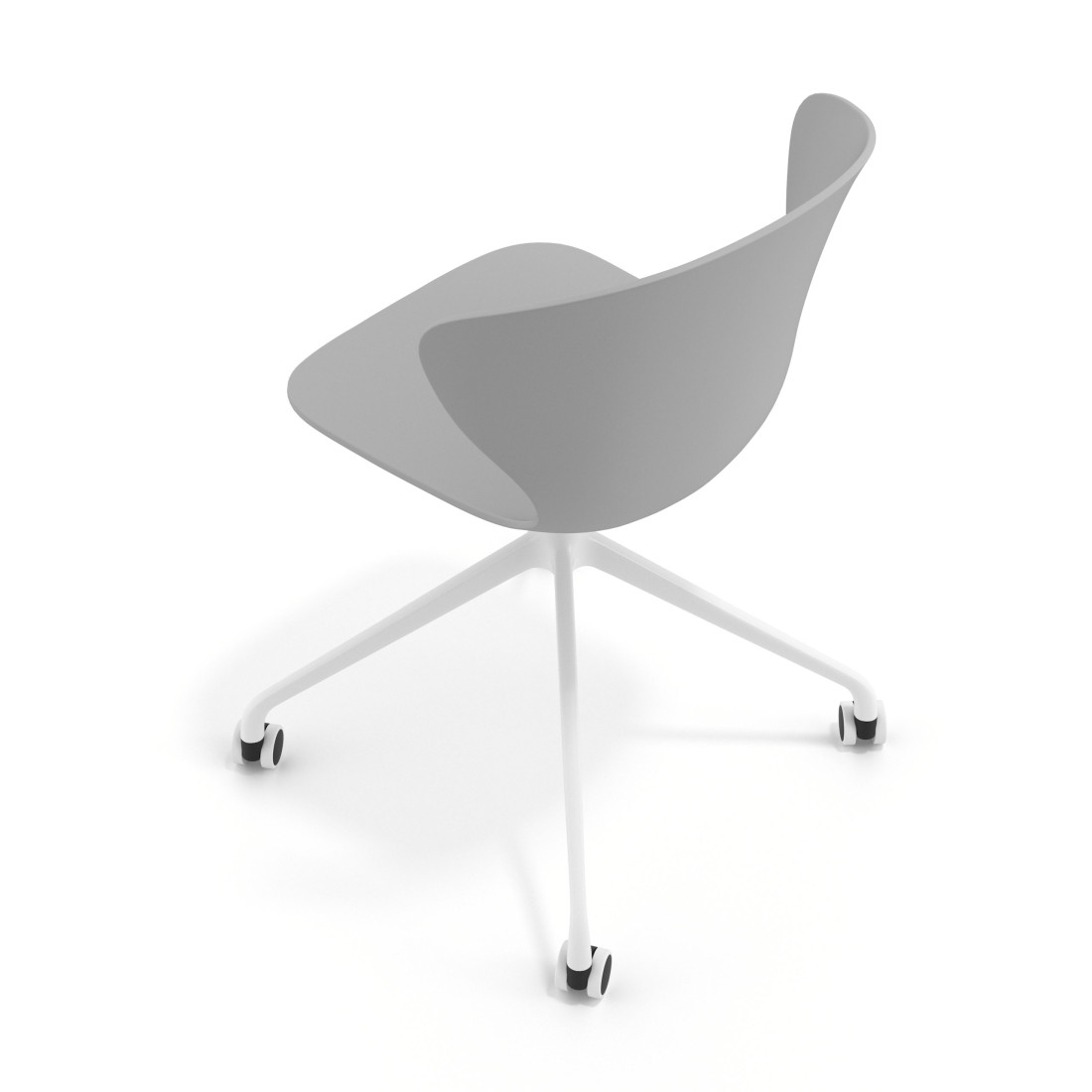 silla de reuniones gris wendy con ruedas plastico 5