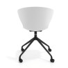 silla de reuniones blanco wendy con ruedas plastico 4