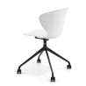 silla de reuniones blanco wendy con ruedas plastico 5