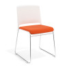 Silla Confidente tapizada Lotus - Naranja