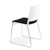 silla confidente negro lotus sin brazos tapizada tela 5