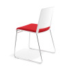 silla confidente rojo lotus sin brazos tapizada tela 5