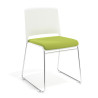 Silla Confidente tapizada Lotus - VERDE