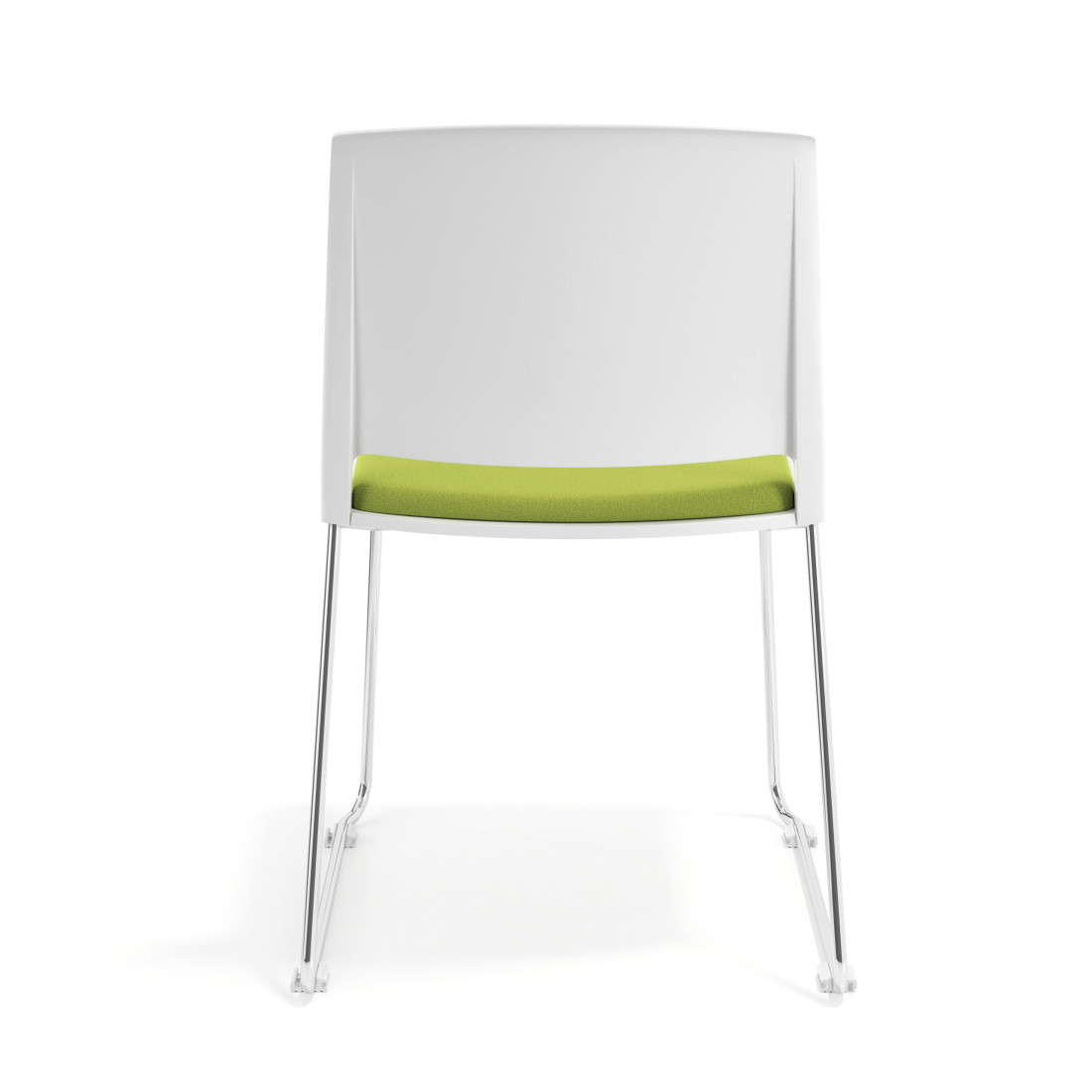 silla confidente verde lotus sin brazos tapizada tela 4
