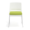 silla confidente verde lotus sin brazos tapizada tela 6