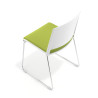 silla confidente verde lotus sin brazos tapizada tela 7