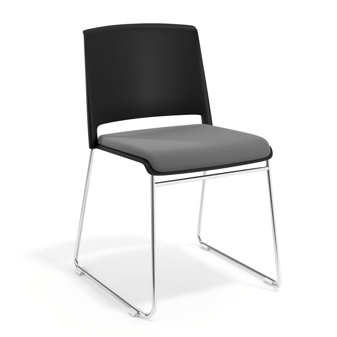 silla confidente gris lotus sin brazos tapizada tela 1