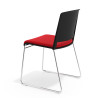 silla confidente rojo lotus sin brazos tapizada tela 5