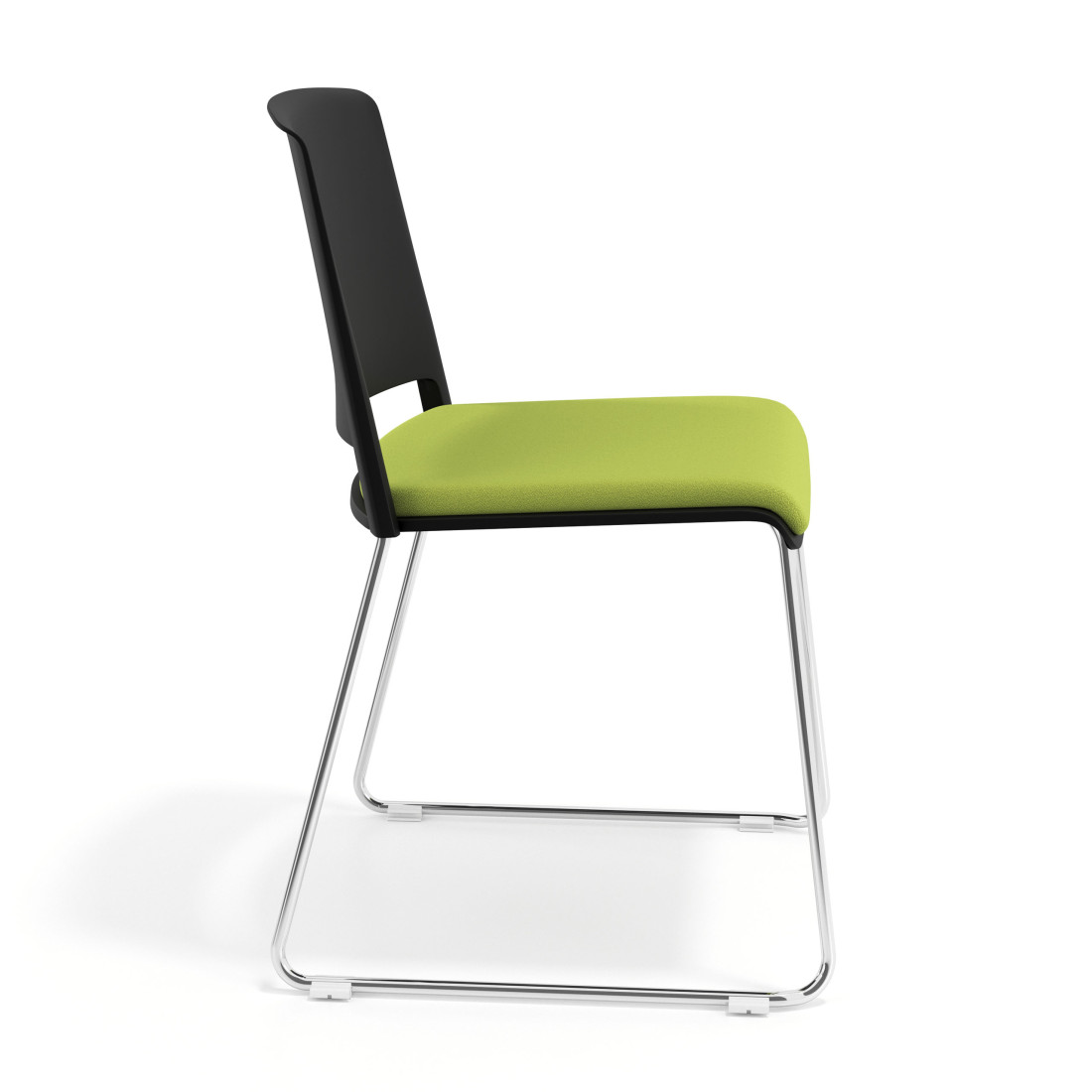 silla confidente verde lotus sin brazos tapizada tela 3