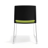 silla confidente verde lotus sin brazos tapizada tela 4