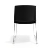 silla confidente negro lotus sin brazos tapizada tela 4