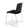silla confidente negro lotus sin brazos tapizada tela 5
