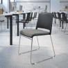 silla confidente gris lotus sin brazos tapizada tela 2
