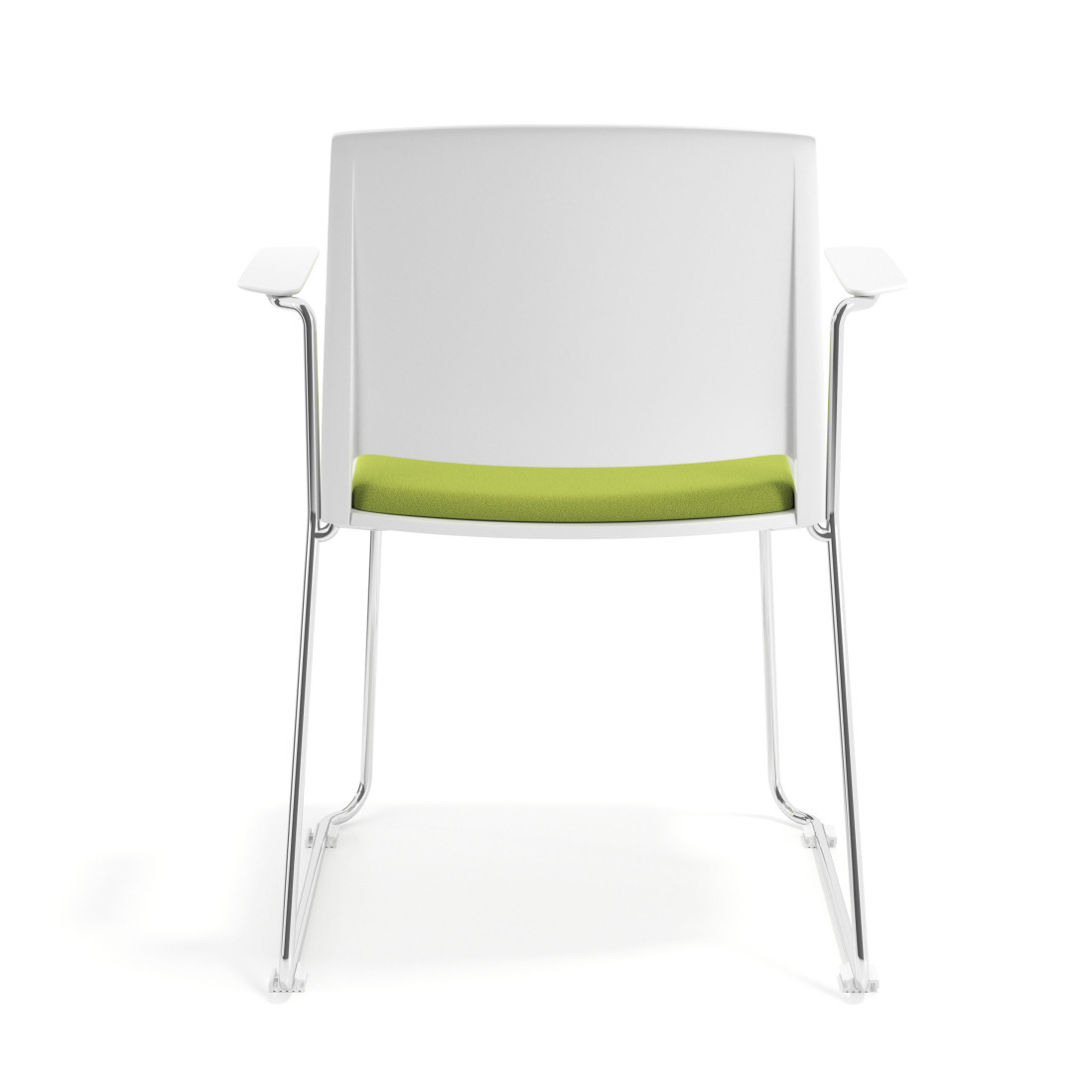silla confidente verde lotus con brazos tapizada tela 4