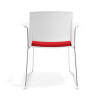 silla confidente rojo lotus con brazos tapizada tela 4