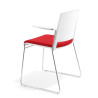 silla confidente rojo lotus con brazos tapizada tela 5