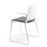 silla confidente gris lotus con brazos tapizada tela 5