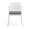 silla confidente gris lotus con brazos tapizada tela 6
