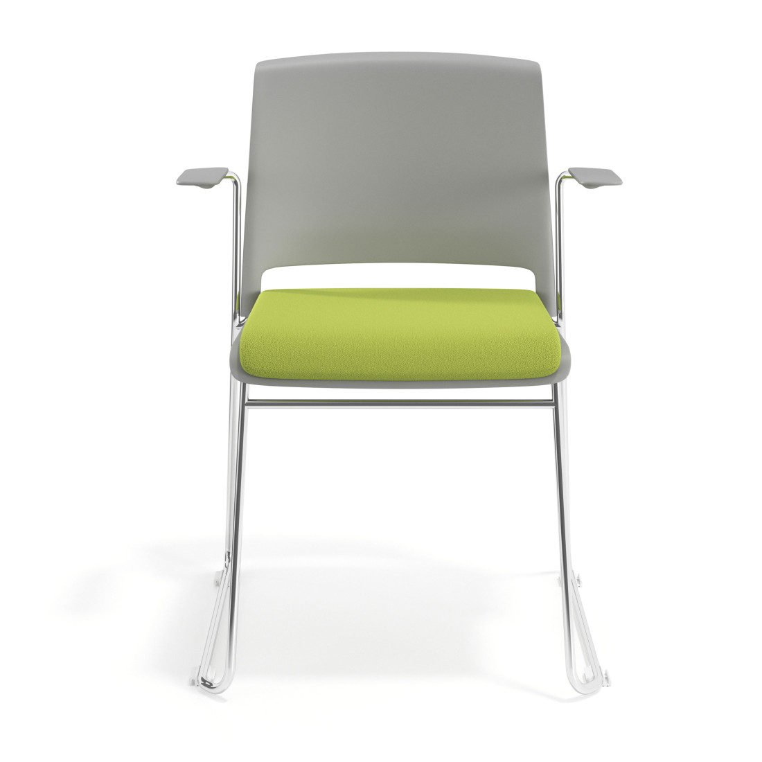 silla confidente verde lotus con brazos tapizada tela 6