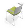 silla confidente verde lotus con brazos tapizada tela 7