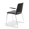 silla confidente gris lotus con brazos tapizada tela 5