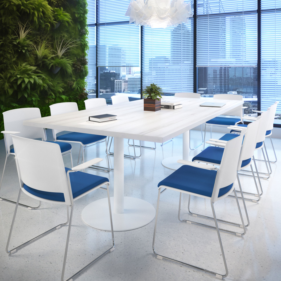 silla confidente azul lotus con brazos tapizada tela 2