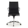 silla ejecutiva negro forli respaldo bajo piel natura piel natural 3