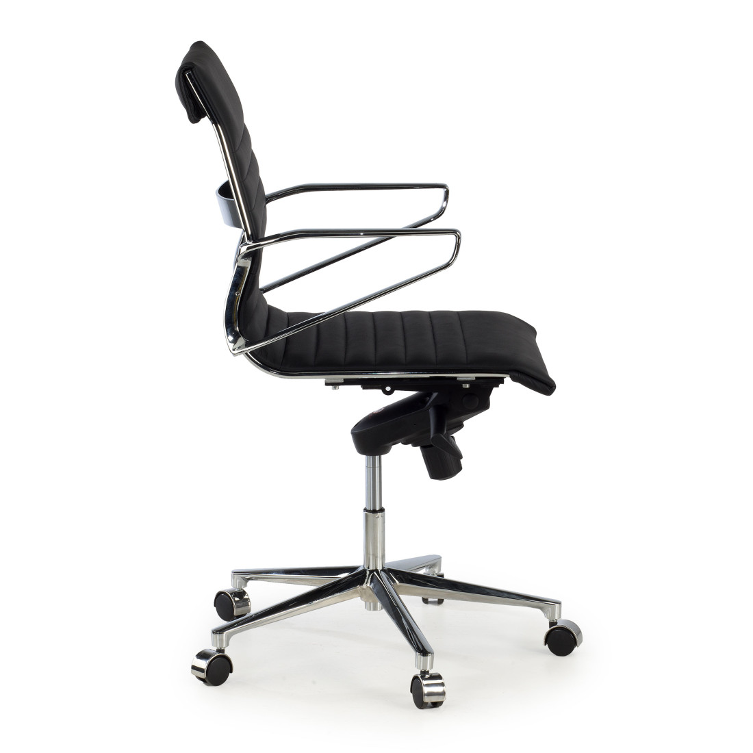 silla ejecutiva negro forli respaldo bajo piel natura piel natural 4